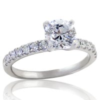 1.28 14K tw Diamond Engagement Ring