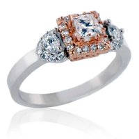 0.64ct. t.w. Two Tone Canadian Diamond Engagement Ring