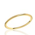 1mm Half Round Comfort Fit Band in 10K Yellow Gold