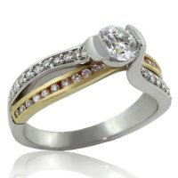 .82ct. tw 14k Two Tone Canadian Diamond Engagement Ring