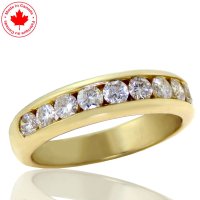 0.75ct tw Channel Set Diamond Band in 14K Yellow Gold