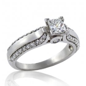 .90ct. tw 19k Canadian Diamond Engagement Ring