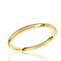 1.5mm Half Round Comfort Fit Band in 10K Yellow Gold