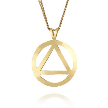 1" Gold AA Unity Pendant with Dry Date