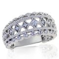 Scallop Edge Milgrain 10K Diamond Ring (image for) Scallop Edge Milgrain 10K Diamond Ring