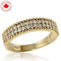0.07ct tw Double Row Diamond Band in 14K Yellow Gold (image for) 0.07ct tw Double Row Diamond Band in 14K Yellow Gold