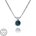 London Blue Topaz 10K Drop Pendant with Chain (image for) London Blue Topaz 10K Drop Pendant with Chain