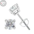 .50ct tw Round Brilliant Cut Diamond Studs in 14K White Gold (image for) .50ct tw Round Brilliant Cut Diamond Studs in 14K White Gold