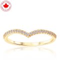 Pointed Contour Diamond Band in 10K Yellow Gold (image for) Pointed Contour Diamond Band in 10K Yellow Gold