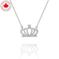 Diamond Crown Pendant in 10K White Gold (image for) Diamond Crown Pendant in 10K White Gold