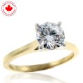 1.01ct Round Brilliant Diamond Solitaire Ring in 14K Yellow (image for) 1.01ct Round Brilliant Diamond Solitaire Ring in 14K Yellow