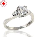0.92ct tw Diamond 3 Stone Ring in 14K White Gold (image for) 0.92ct tw Diamond 3 Stone Ring in 14K White Gold