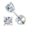 .50ct tw Round Brilliant Cut Diamond Studs in 14K White Gold (image for) .50ct tw Round Brilliant Cut Diamond Studs in 14K White Gold