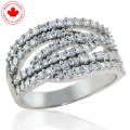 1.05ct tw 10K Intertwining Diamond Bands Ring (image for) 1.05ct tw 10K Intertwining Diamond Bands Ring