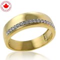0.14ct tw Men's Diamond Band in 10K Yellow Gold (image for) 0.14ct tw Men's Diamond Band in 10K Yellow Gold