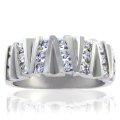 14K Diamond Zig Zag Ring (image for) 14K Diamond Zig Zag Ring