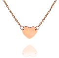 10K Rose Gold Engravable Heart Pendant Necklace (image for) 10K Rose Gold Engravable Heart Pendant Necklace