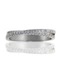 0.25ct tw Modern Crossover Diamond Band in 10K Gold (image for) 0.25ct tw Modern Crossover Diamond Band in 10K Gold