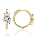 1.40ct tw Multi Shape Diamond Hoops in 14K Yellow Gold (image for) 1.40ct tw Multi Shape Diamond Hoops in 14K Yellow Gold
