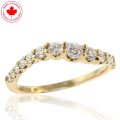 0.98ct tw Graduated Diamond Band in 10K Yellow Gold (image for) 0.98ct tw Graduated Diamond Band in 10K Yellow Gold
