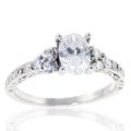 1.20ct tw 14K White Gold Diamond Ring Mount for 1.50ct Oval (image for) 1.20ct tw 14K White Gold Diamond Ring Mount for 1.50ct Oval