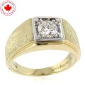 0.75ct Men's Solitaire Diamond Ring 10K Yellow Gold (image for) 0.75ct Men's Solitaire Diamond Ring 10K Yellow Gold