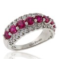 Ruby and Diamond 10K White Gold Ring (image for) Ruby and Diamond 10K White Gold Ring