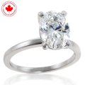 2.06ct Oval Cut Diamond Solitaire Ring in 14K (image for) 2.06ct Oval Cut Diamond Solitaire Ring in 14K