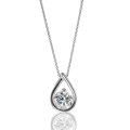 .50ct Diamond Solitaire Eternity Drop Pendant Necklace (image for) .50ct Diamond Solitaire Eternity Drop Pendant Necklace