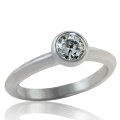 .50ct Diamond Solitaire Bezel Set Engagement Ring (image for) .50ct Diamond Solitaire Bezel Set Engagement Ring