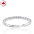 Dainty Natural Diamond Band in 14K White Gold (image for) Dainty Natural Diamond Band in 14K White Gold