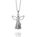 Sterling Silver and Crystal Angel Ash Holder (image for) Sterling Silver and Crystal Angel Ash Holder