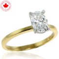 1.00ct Oval Cut Diamond Solitaire Ring in 14KY (image for) 1.00ct Oval Cut Diamond Solitaire Ring in 14KY