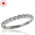 Braided Diamond Band in 10K White Gold (image for) Braided Diamond Band in 10K White Gold