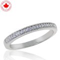 Millgrain Diamond Band in 14K White Gold (image for) Millgrain Diamond Band in 14K White Gold
