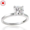 1.00ct Round Brilliant Diamond Solitaire Ring in 14K White Gold (image for) 1.00ct Round Brilliant Diamond Solitaire Ring in 14K White Gold