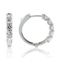 1.50ct tw Diamond Hoops in 14K White Gold (image for) 1.50ct tw Diamond Hoops in 14K White Gold