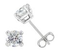 .46ct tw Round Brilliant Cut Diamond Studs in 14K White Gold (image for) .46ct tw Round Brilliant Cut Diamond Studs in 14K White Gold